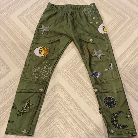 Terez Little Girls Army Green Cargo Print Leggings - Picture 1 of 7